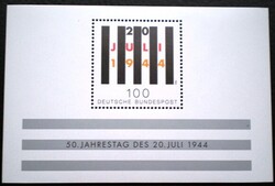 Nb29 / 1994 Németország Lázadás a nácizmus ellen blokk postatiszta