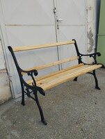 Régi kerti pad vas őntvény pad öntvény vas kertipad