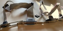 COM és LPT hátlapi kivezető kábelek PC alaplaphoz