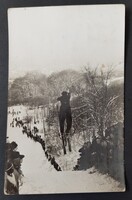 Síugrás Budapest Szabadsághegy képeslap János Pál eredeti fényképe