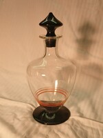 Régi Zawiercie üveg karafa