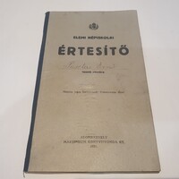 Elemi népiskolai értesitő érdekes tanácsokkal írásokkal 1931 papír régiségek Szombathely b10