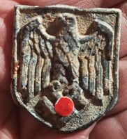 1941's ANTIK II. VH.DAK AFRIKA KORPS német trópusi sisak kalapjelvény RITKASÁG !!!