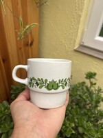 Alföldi retro  kakaós  virágos bögre falusi paraszti gyűjtői nosztalgia darab