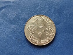 LITVÁNIA 1,5 EURO 2021 TENGERI FESZTIVÁL! UNC! RITKA!
