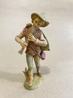 Vintage Fontanini „Dudás pásztor” – 16,5 cm-es olasz figura (610)
