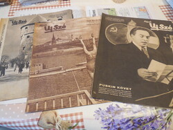 KÉPES ÚJ SZÓ  , 1947 A szovjet Hadsereg Lapja a magyar lakosság számára  , 3 db .