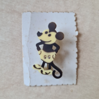 Első generációs műanyag Mickey egér pin kitűző 1930. gyűjtői darab