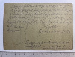 -AX130- Régi II. Vh-s Világháborús Katonai Tábori Posta Levél Levelezőlap Szélposta