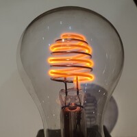 Retro osram tesla spirál méhkas glimm villanykörte dobozában izzó égő szocreál 75 1700