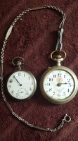 Működő régi zsebóra 2 darab