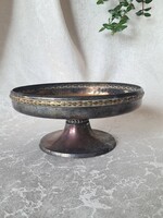 Antique Art Nouveau patinated silver centerpiece/fruit/cake stand