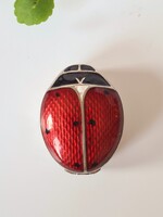 Art Deco kedves katica alakú design ékszertartó/szelence/pill box 1910-1930
