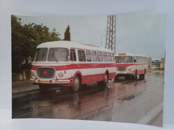Régi képeslap  Skoda 706 buszok Pozsonyban  postatiszta