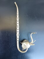 Elefánt fejjel díszített indiai fém pipa