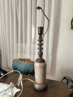 Gyönyörű Art Deco asztali lámpa màrvàny réz  Trendi. Modern és Antik környezetben. 4,6 kg !