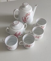 Porcelán cseresznye virágos teás készlet ALBA JULIA