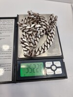 BRUTÁLIS 925 EZÜST PANZER LÁNC – 352g!