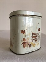 Vintage teás fémdoboz