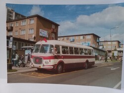 Régi képeslap  Skoda 706 busz Pozsonyban  postatiszta