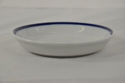 Kék csíkos Zsolnay porcelán mélytányér A301