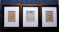 Német művész grafikái   3 db.