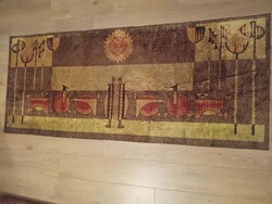 Retro mokett falvédő, 185x77