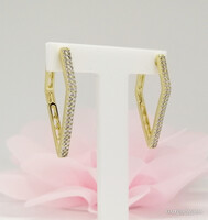 Xuping aranyozott antiallergén fülbevaló, 30 mm (2431)