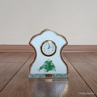 Herendi porcelán Apponyi mintás asztali óra