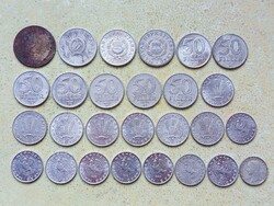 Magyarország 27 db Különböző Érme 5 10 20 50 Fillér 1 2 Forint 1949-1991
