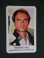 Kártyanaptár,MOKÉP,mozi,Terence Hill,Szuperzsaru film,1983,  (1)