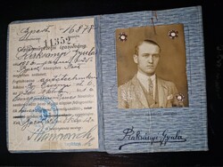 1926, fényképes jogosítvány, ritka