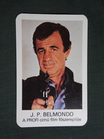 Kártyanaptár,MOKÉP,mozi,Jean-Paul Belmondo,Profi film,1983,  (1)