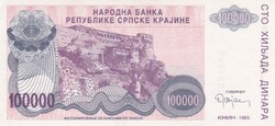 100.000   Dinár   1993  Szerbia