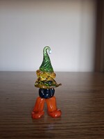 Üveg aranyos manó figura.