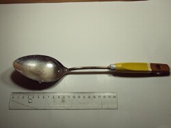 Retro plastic-handled scoop, measuring spoon - prestige English made