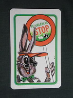 Kártyanaptár,Bácska MGTSZ,Vaskút,nyúl felvásárlás,grafikai,1983,  (1)