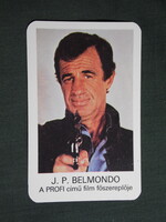 Kártyanaptár,MOKÉP,mozi,Jean-Paul Belmondo,Profi film,1983,  (1)
