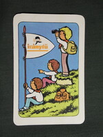 Kártyanaptár,Iránytű ifjúsági úttörő újság,magazin,grafikai,1983,  (1)