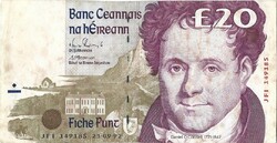 20 font pound pounds 1988 M.F. Doyle és S.P. Cromien Írország