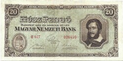 20 pengő 1926 restaurált Nagyon ritka