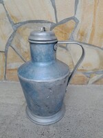 Alumínium Ceglédi kanna kanta kanna  nosztalgia darab paraszti dekoráció zenei eszköz