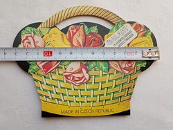 Fém kézi varrótű készlet 02 - rózsás kosár Galant Czechoslovakia vintage