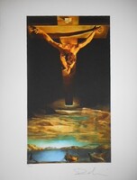 Dali világhírű alkotása: Crucifix - litográfia