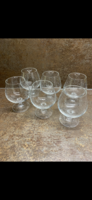 Csiszolt pohárkészlet 6 db