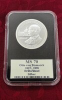 Otto von Bismarck ezüst emlékérme-MS70
