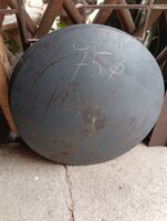 Profi vastag 10mm Nagy 75cm vas  tárcsalap Óriási hús sütő grill lap pecsenyesütő fesztiválra
