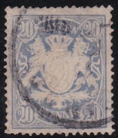 Bavaria Bayern 20 Pfenning Régi Bélyeg 1900