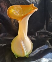 Jack in the Pulpit glass vase, Art Nouveau style