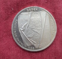 Ezüst német 10 márka (800 Jahre Deutscher Orden 1190-1990)